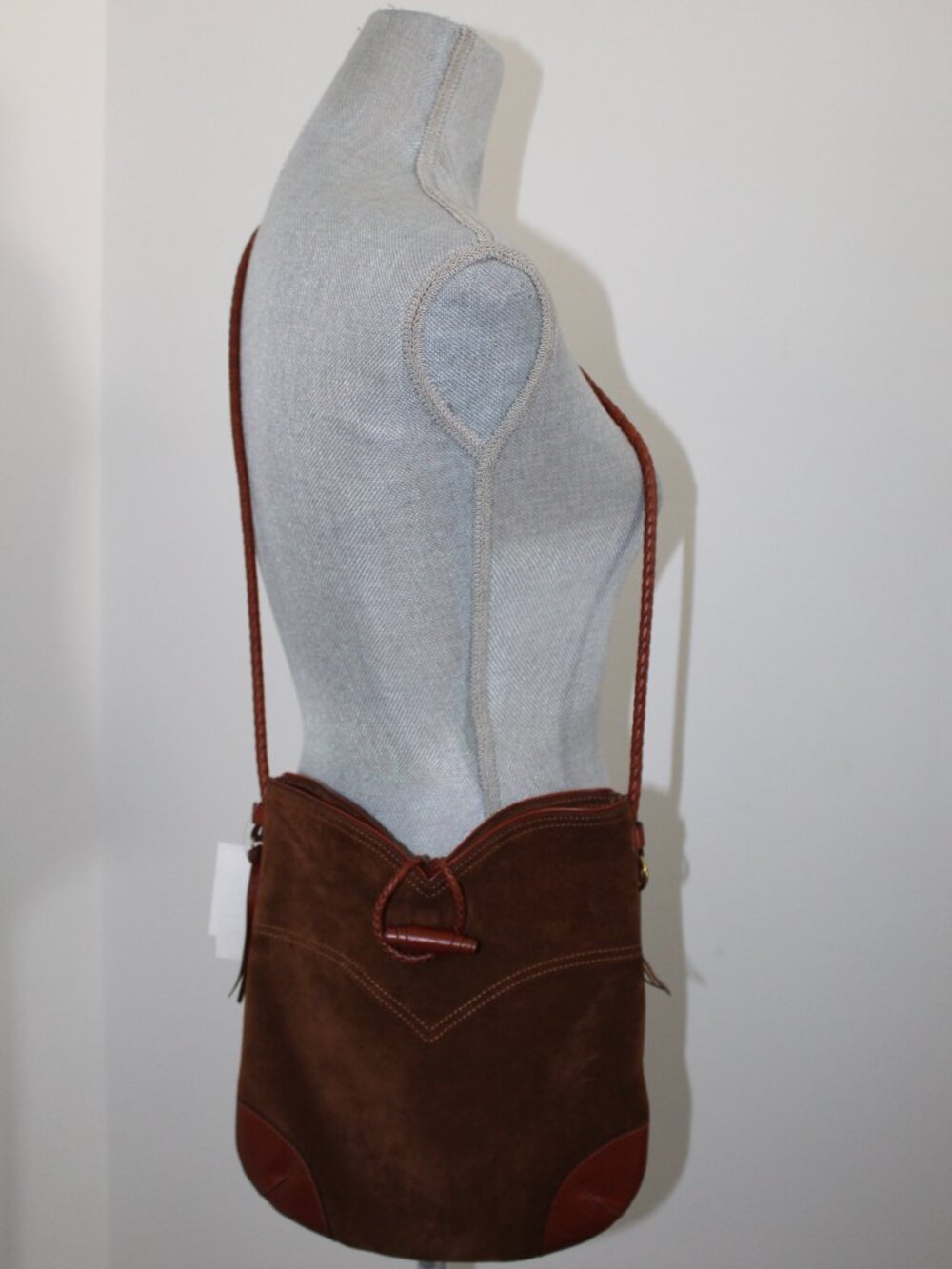 NEW Isabel Marant Tyag Hobo Suede Leather Brown Crossbody Shoulder Bag - Picture 5 of 10